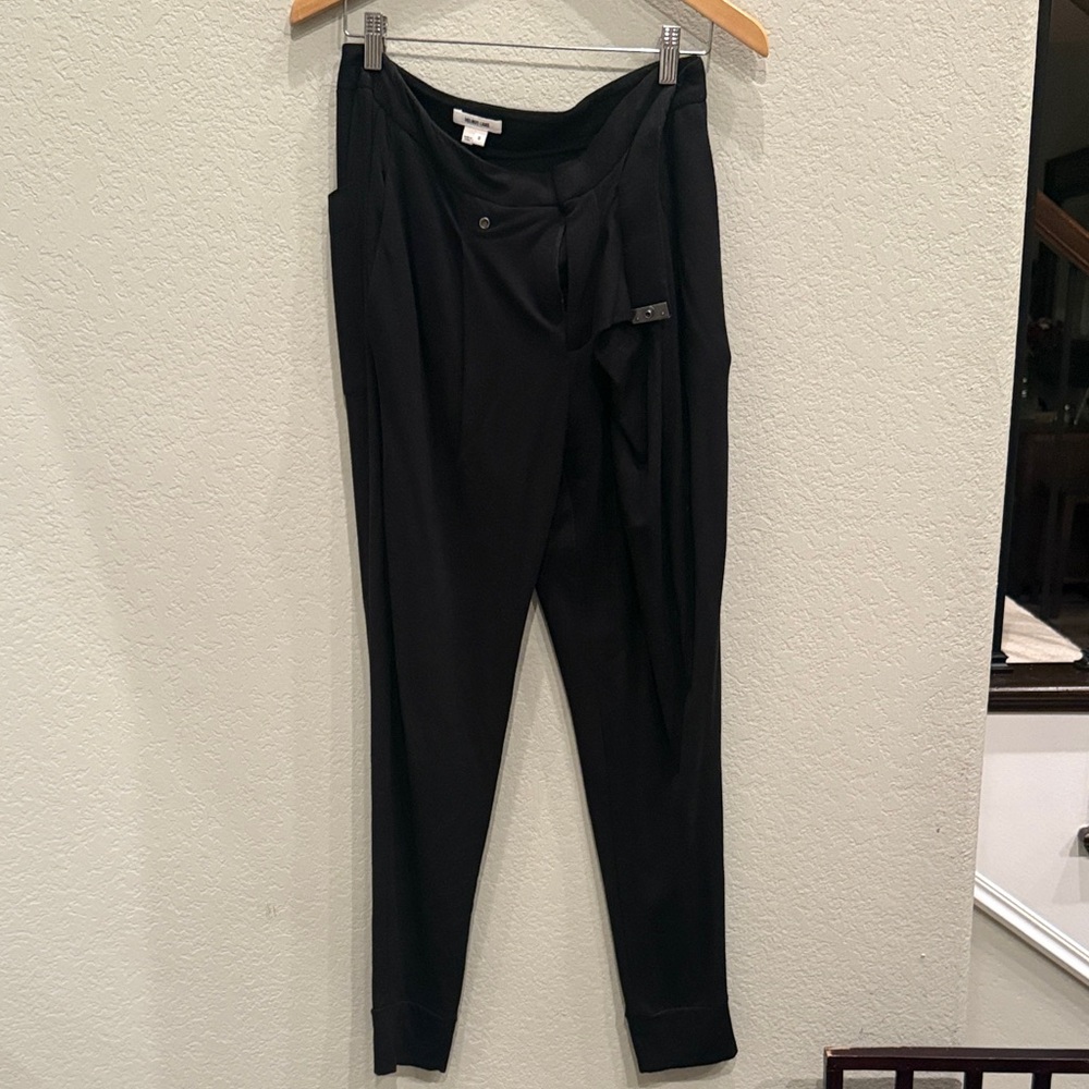 Helmut Lang Women’s Cross Elegant Black Dress Pants